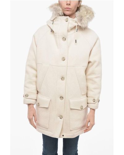 Woolrich Removable Fur Tundra Parka - Natural