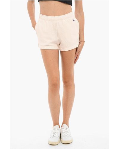 Champion Brushed Cotton Shorts With 2 Pockets - White