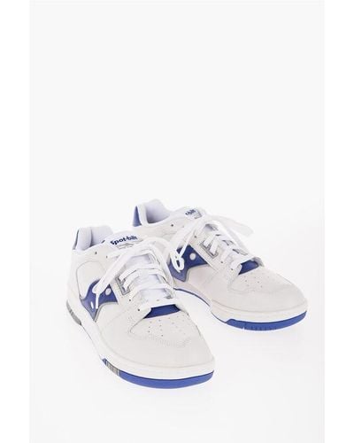Saucony Spot-Bilt Lace-Up Sonic Leather Trainers - White