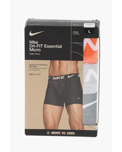 Nike Stretch 3 Pairs Boxers Set With Logo-Band - Black