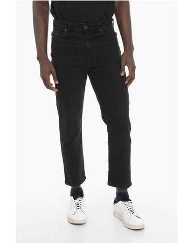 Vision Of Super Stretch Denim Jeans With Paint Splatter Detail 18Cm - Black