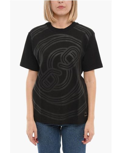 PUMA Pronounce Crew-Neck T-Shirt With Graphic Print - Black