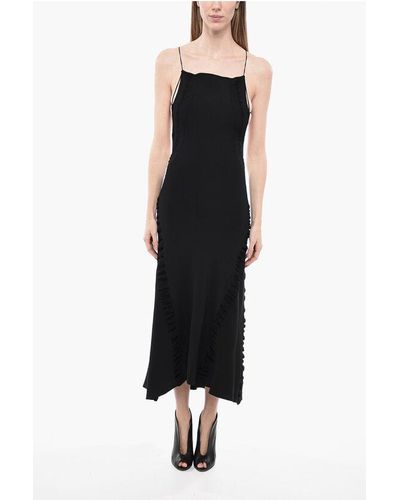 Jacquemus Bare-Back Design La Robe Maille Midi Dress - Black
