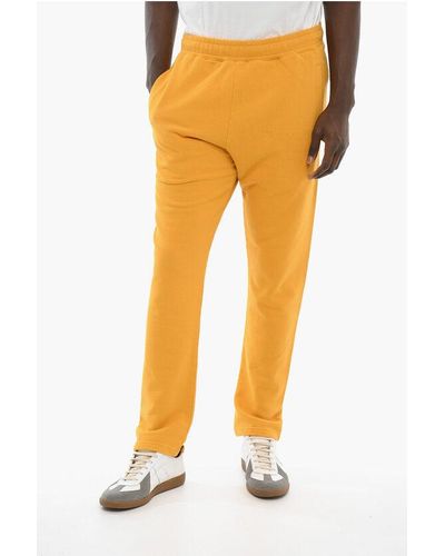 BEL-AIR ATHLETICS Solid Colour Academy 2 Pockets Joggers With Embroidery Logo - Yellow