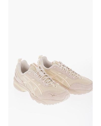 Asics Ton-On-Ton Suede And Mesh Gel Low-Top Trainers - Natural