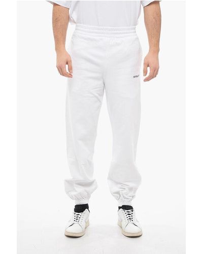Off-White c/o Virgil Abloh Seasonal Brushed Cotton Joggers With Cuffs - White