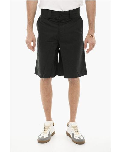 Sunnei Solid Colour Jump Shorts With Belt Loops - Black