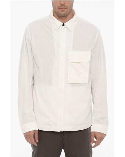 C.P. Company Nylon Lightweight Jacket With Breast Pocket - White