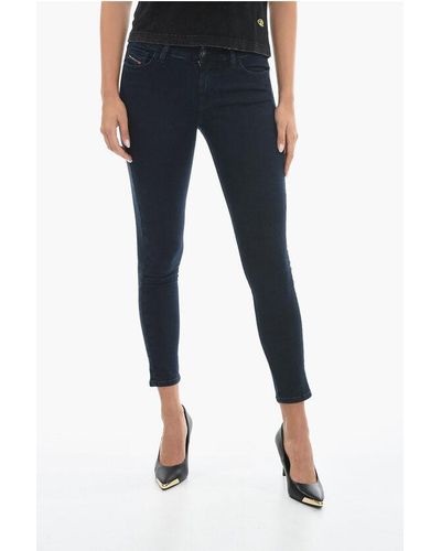 DIESEL Regular Waist Super Skinny Fit Slandy Jeans 12Cm L.30 - Blue