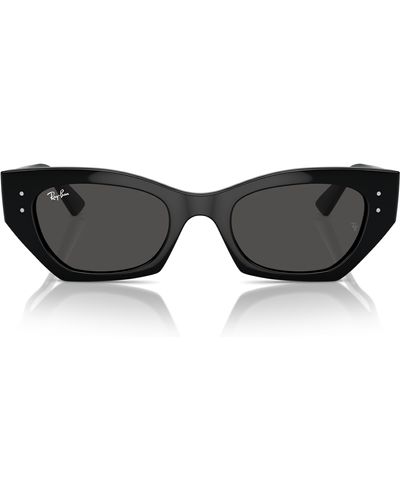 Ray-Ban Rb4430 Zena Butterfly Sunglasses - Black
