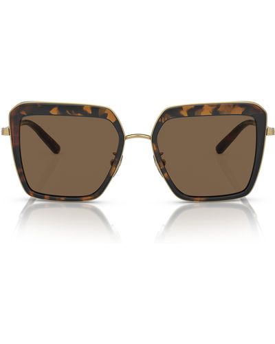 Tory Burch 53mm Square Sunglasses - Multicolor