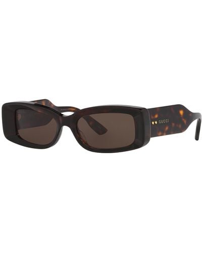 Gucci Rectangle Sunglasses - Black