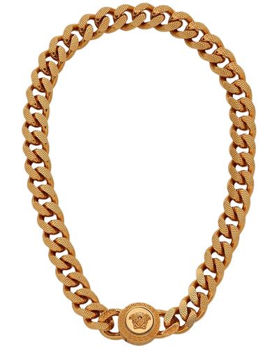 Versace Metal Necklace 'tribute Gold' - Metallic