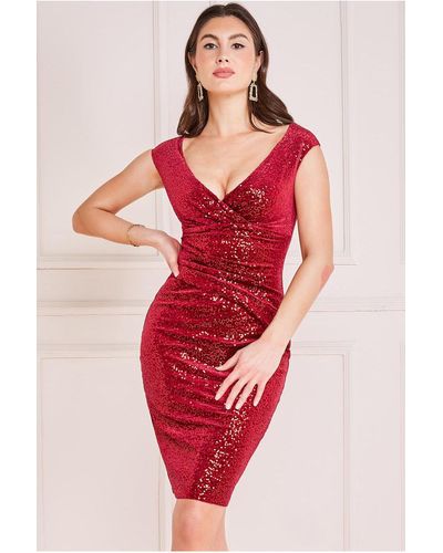 Red Velvet Dresses for Women - Up to 80% off | Lyst
