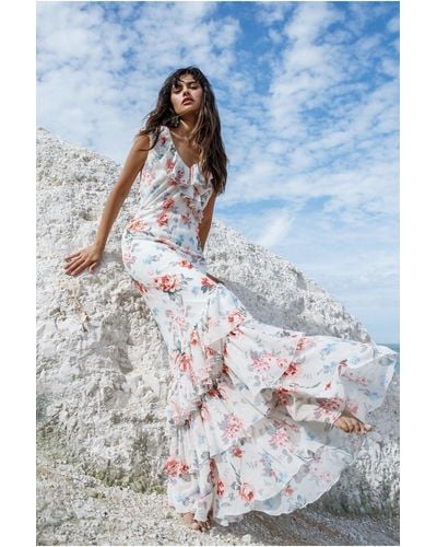 Ruffle Maxi Dresses for Women - Up to 78% off | Lyst