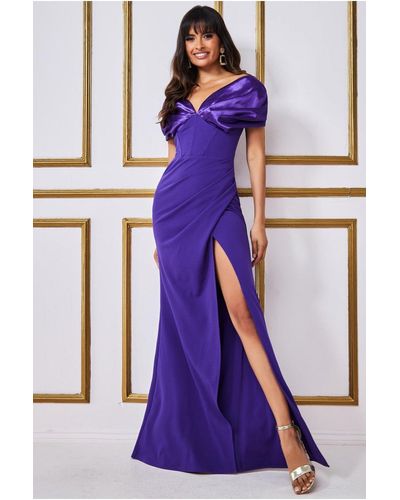 purple maxi dress