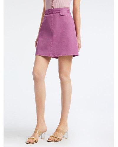 GOELIA A-Line Mini Skirt - Pink