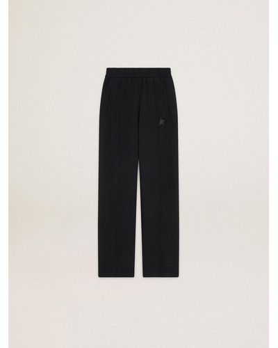 Golden Goose ' Sweatpants With Star On The Front - Black