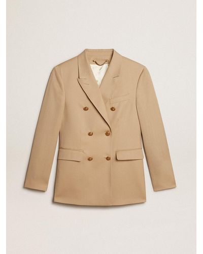 Golden Goose ’S Double-Breasted Blazer - Natural