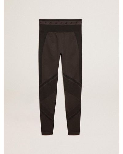 Golden Goose ’S Leggings With Mixed Stitching - Natural