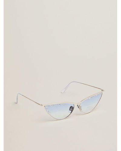 Golden Goose Sunglasses Cat-Eye Style With Frame And Crystals - Multicolor