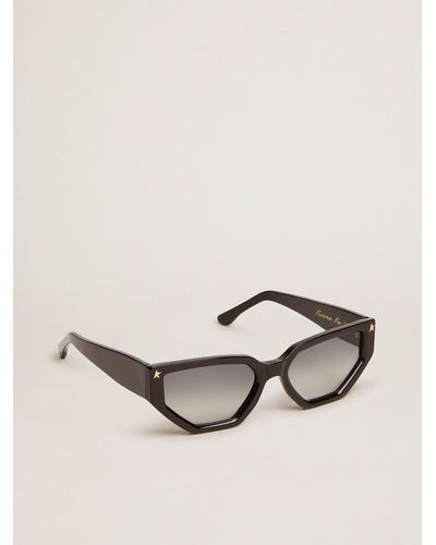 Golden Goose Rectangular-style Sunframe Jackie With Black Frame And Gold Details