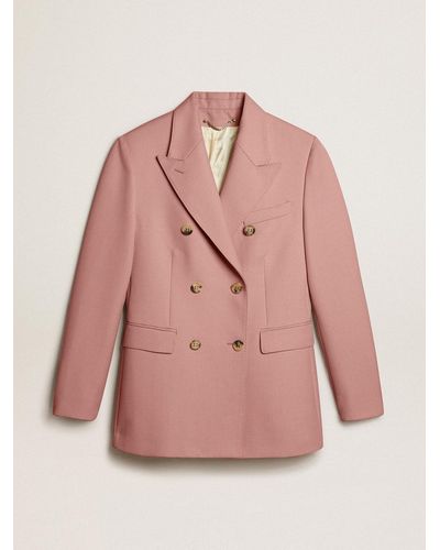 Golden Goose Double-Breasted Blazer - Pink