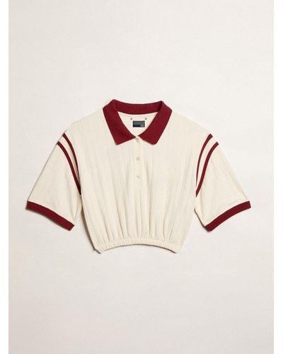 Golden Goose Exclusive Haus Of Dreamers T-Shirt Polo - Natural