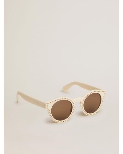 Golden Goose Sunglasses Panthos Model With Frame And Studs - Multicolor
