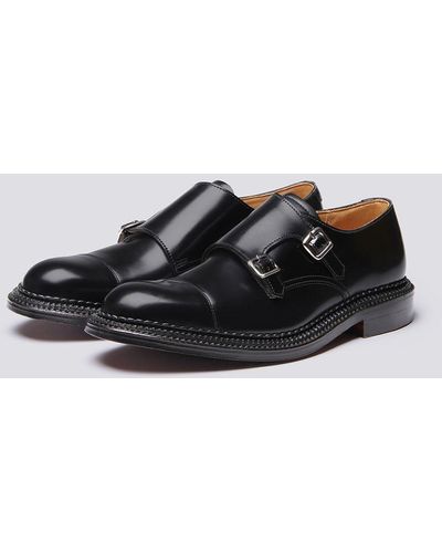 Grenson Hanbury Monk Shoes - Black