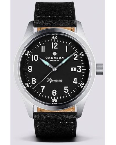 Grenson The Pilot 46 Self Winding Watch - Black