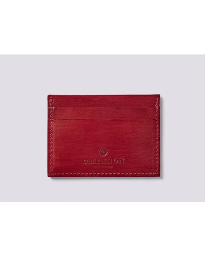 Grenson Card Holder - Red