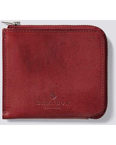Grenson Zip Around Wallet - Red