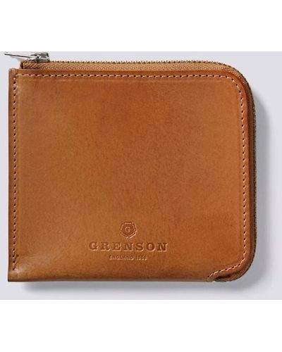 Grenson Zip Around Wallet - Black
