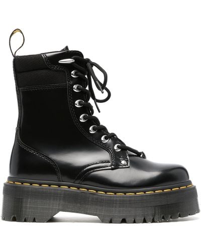 Dr. Martens Jadon Hdw Ii Leather Ankle Boots - Black