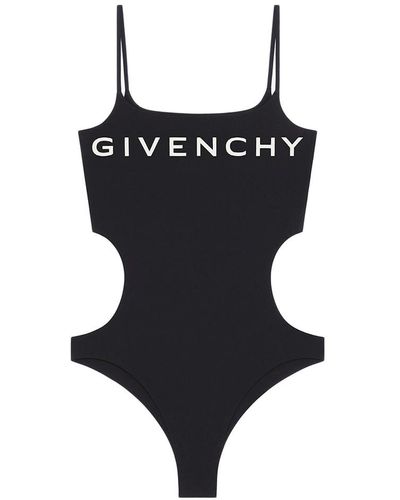Givenchy Archetype One-piece Swimsuit In Recycled Nylon - Black