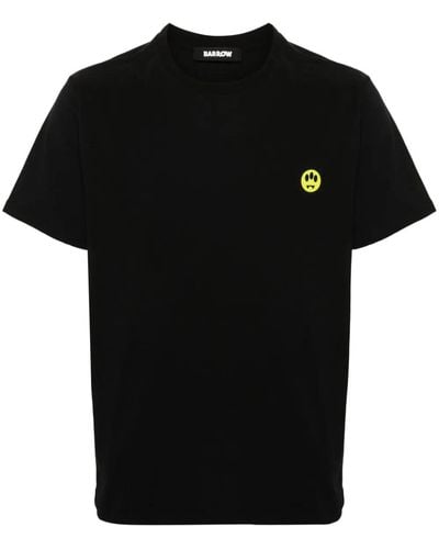 Barrow T-shirt Unisex Con Motivo Volto - Black