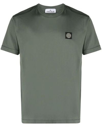Stone Island T-shirt con logo - Verde