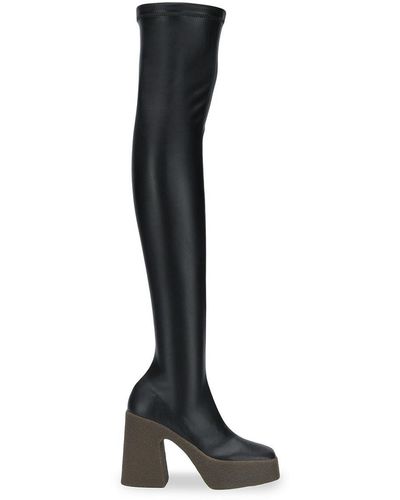 Stella McCartney Stivali cuissard Skyla - Nero