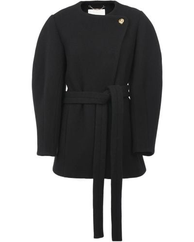 Chloé Belted Coats - Black