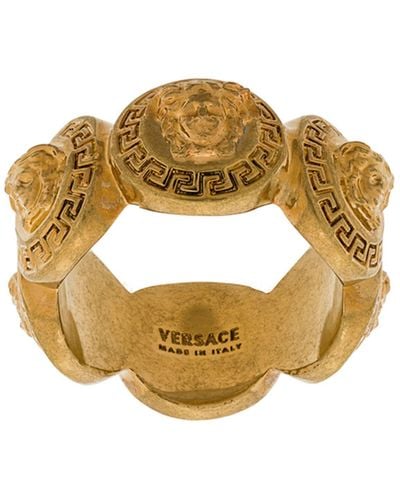 Versace `Medusa` Ring - Metallic