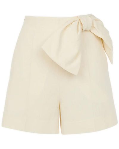 Chloé Shorts con fiocco - Bianco