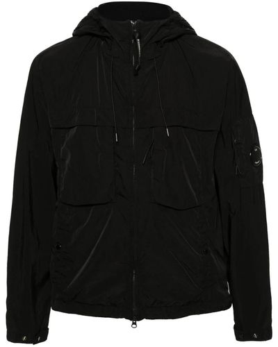 C.P. Company Chrome-r Hooded Jacket - Black