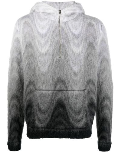 Etro Wavy-pattern Knitted Jumper - Grey