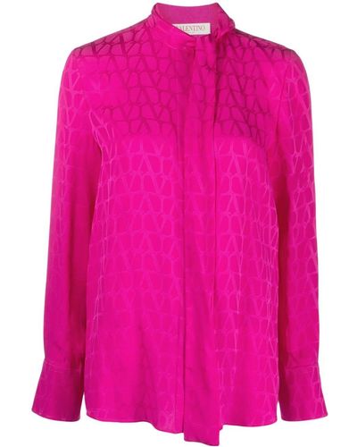 Valentino Garavani Blusa Toile Iconographe - Rosa