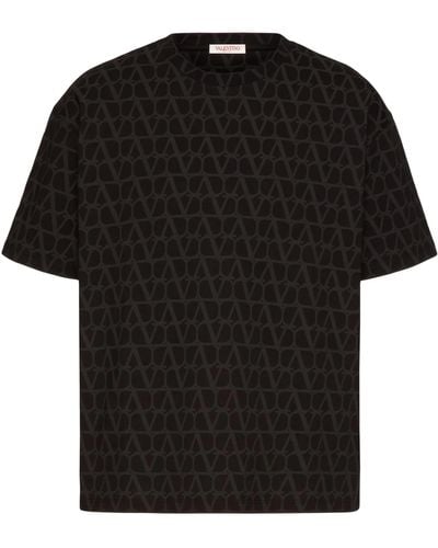 Valentino Garavani T-shirt Toile Iconographe - Black
