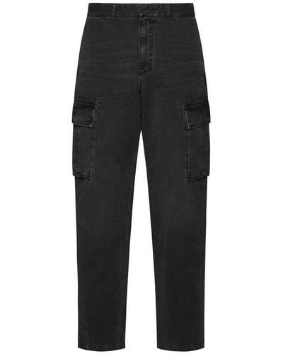 Givenchy Pantaloni In Denim Cargo - Black