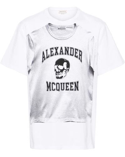 Alexander McQueen Graffiti T-shirt - White