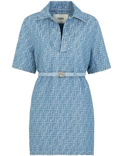 Fendi Ff Denim Dress