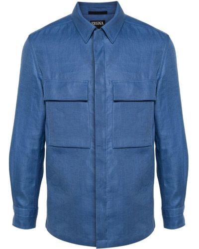 ZEGNA Camicia leggera - Blu